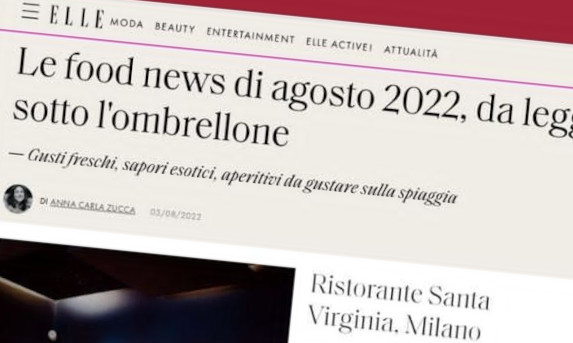 La cucina del Santa Virginia nasce dal connubio dei sapori di Francesco Sciacca e Diego Pecchia...
...